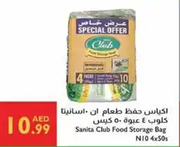 Istanbul Supermarket Sanita Club Food Storage Bag N10 4 x 50s offer