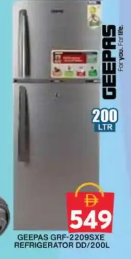 Grand Hyper Market GEEPAS Refrigerator offer