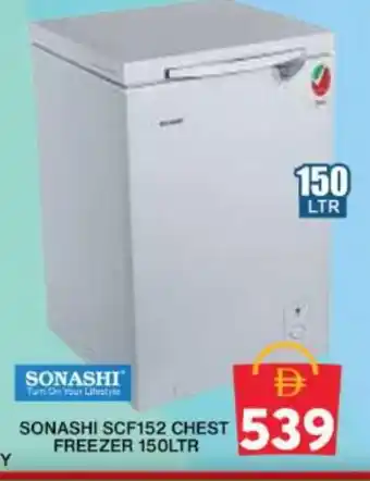 Grand Hyper Market SONASHI Freezer offer