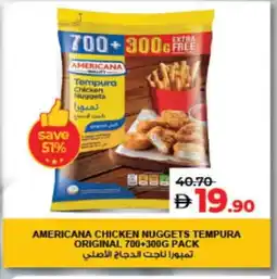 Lulu Hypermarket AMERICANA Chicken Nuggets offer