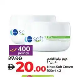 Lulu Hypermarket Nivea Face cream offer