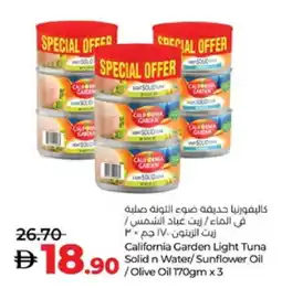 Lulu Hypermarket CALIFORNIA GARDEN Tuna - Canned offer