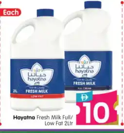 Al Madina Hypermarket HAYATNA Fresh Milk offer