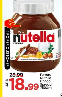 Mark & Save NUTELLA Chocolate Spread offer