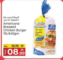 Kenz Hypermarket AMERICANA Chicken Burger offer