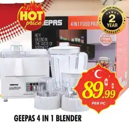 Night to Night Hypermarket GEEPAS Mixer / Grinder offer