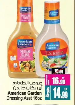 Ansar Gallery AMERICAN GARDEN Dressing offer