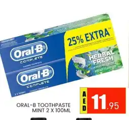 Al Madina ORAL-B Toothpaste offer