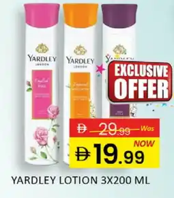 Al Madina YARDLEY Body Lotion & Cream offer