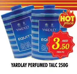 Night to Night Hypermarket YARDLEY Talcum Powder offer