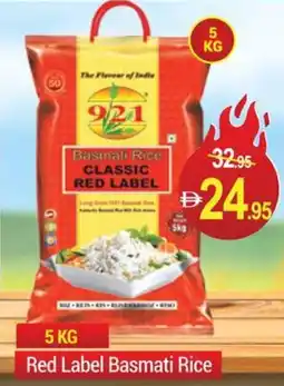 New W Mart Red Label Basmati Rice offer