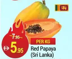 New W Mart Red Papaya Sri Lanka offer