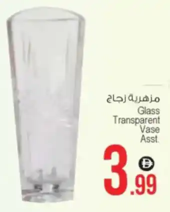 Ansar Mall Glass Transparent Vase Asst. offer