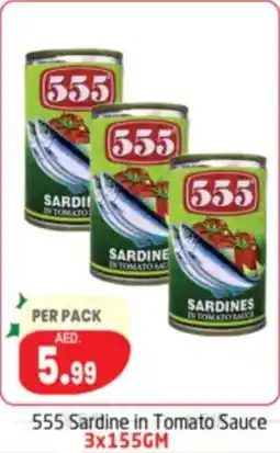 Delta Centre 555 Sardine in Tomato Sauce offer