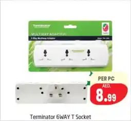 Delta Centre Terminator 6WAY T Socket offer