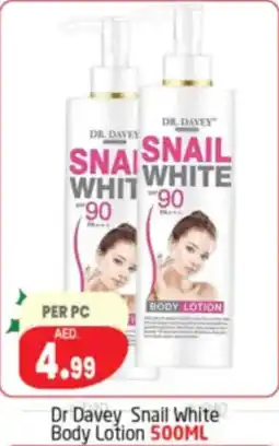Delta Centre Dr Davey Snail White Body Lotion offer