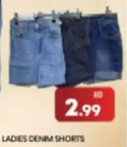 Ladies denim shorts