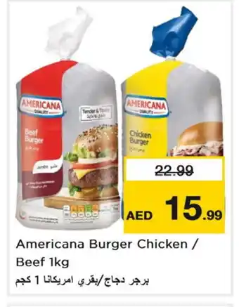 Nesto AMERICANA Chicken Burger offer