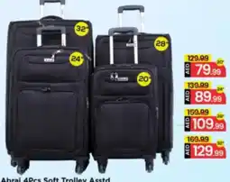 Mark & Save Abraj 4Pcs Soft Trolley Asstd offer