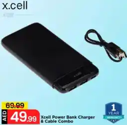Mark & Save Xcell Power Bank Charger & Cable Combo offer