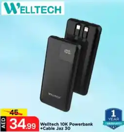 Mark & Save Welltech 10K Powerbank +Cable Jaz 30 offer