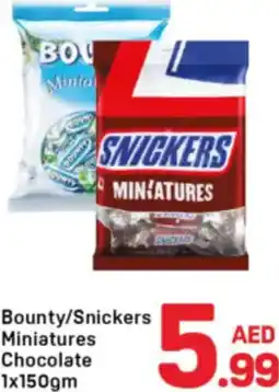 Day To Day Bounty/Snickers Miniatures Chocolate offer