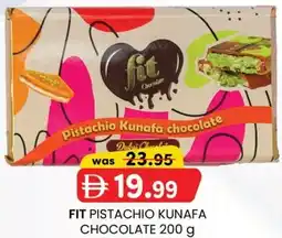 KM Trading Fit pistachio kunafa chocolate offer