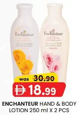 KM Trading Enchanteur hand & body lotion offer