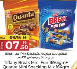 Kenz Hypermarket Tiffany Break Mini Fun + Quanta Mini Snacking Mix offer