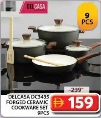 Grand Hyper Market Delcasa DC3435 forged ceramic cookware set offer