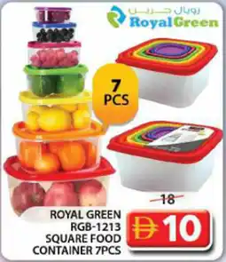 Grand Hyper Market Royal green RGB-1213 square food container offer