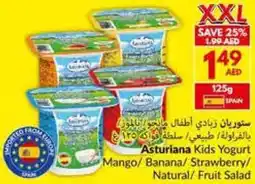 Viva Asturiana Kids Yogurt Mango / Banana / Strawberry / Natural / Fruit Salad offer
