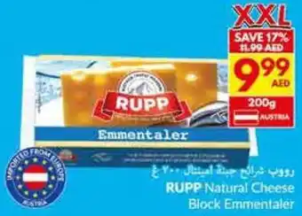 Viva RUPP Natural Cheese Block Emmentaler offer