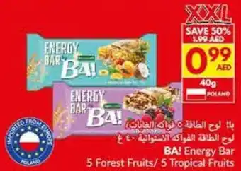 Viva BA! Energy Bar 5 Forest Fruits / 5 Tropical Fruits offer