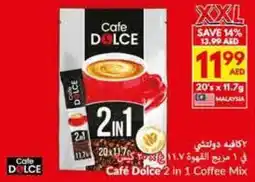 Viva Café Dolce 2 in 1 Coffee Mix 20's offer