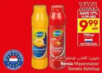 Viva Remia Mayonnaise / Tomato Ketchup offer
