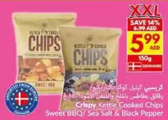 Viva Crispy Kettle Cooked Chips Sweet BBQ / Sea Salt & Black Pepper offer