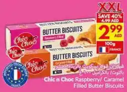 Viva Chic Choc Raspberry / Caramel Filled Butter Biscuits offer