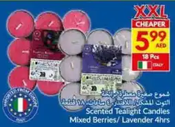 Viva Scented Tealight Candles Mixed Berries / Lavender 4hrs offer
