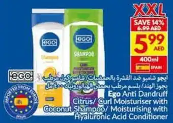 Viva Ego Anti Dandruff Citrus / Curl Moisturiser with Coconut Shampoo / Moisturising with Hyaluronic Acid Conditioner offer