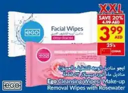 Viva Ego Cleansing Wipes / Make-up Removal Wipes with Rosewater 25's offer