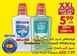 Viva Oradentex Mouthwash Whitening / Cool Mint Plaque offer
