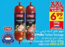 Viva D'Pollo Turkey Sausage / Chicken Sausage with Beef offer
