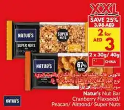 Viva Natur's Nut Bar Cranberry Flaxseed / Peacan / Almond / Super Nuts offer