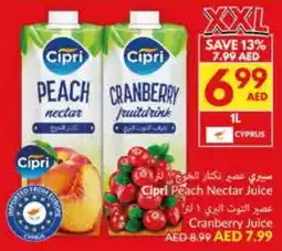 Viva Cipri Peach Nectar Juice / Cranberry Juice offer