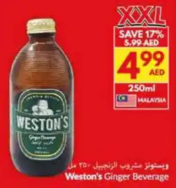Viva Weston's Ginger Beverage offer
