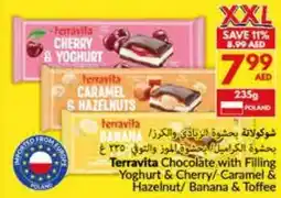 Viva Terravita Chocolate with Filling Yoghurt & Cherry/ Caramel & Hazelnut/ Banana & Toffee offer