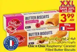 Viva Chic n Choc Raspberry/ Caramel Filled Butter Biscuits offer