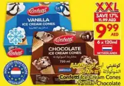 Viva Confetti Ice Cream Cones Vanilla/ Chocolate offer