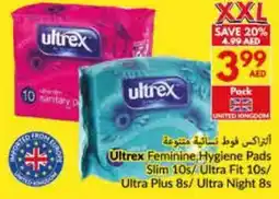 Viva Ultrex Feminine Hygiene Pads Slim 10s/ Ultra Fit 10s/ Ultra Plus 8s/ Ultra Night 8s offer